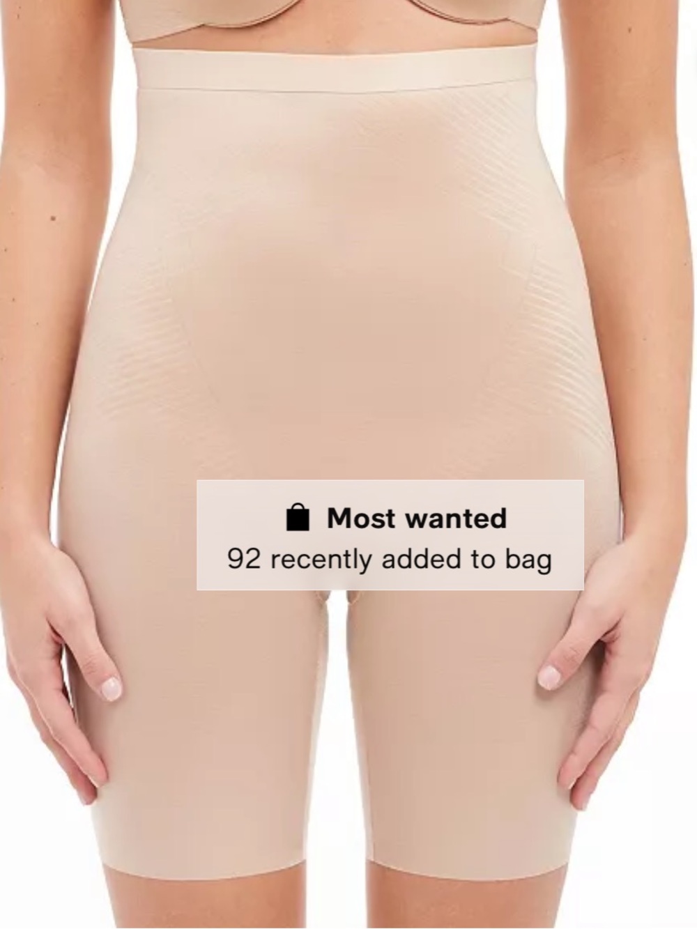NWT SPANX 10233R High-Waisted Mid-Thigh Short